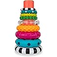 Sassy Stacks of Circles Stacking Ring STEM Learning Toy, Age 6+ Months, Multi, 9 Piece Set