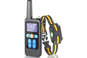 Doparet Dog Shock Collar, Dog Training Collar with Remote 3300FT, Rechargeable Waterproof Electronic Training Collar for Large Medium Small Dogs 8-120 lbs with Beep Vibration and Safe Shock Modes