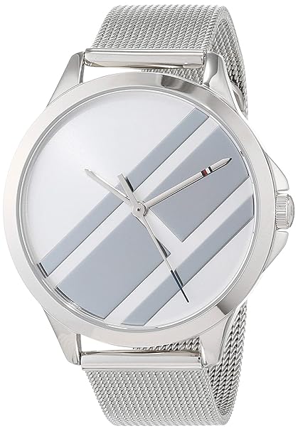 Tommy Hilfiger Damen Analog Quarz Uhr mit Edelstahl Armband 1781961