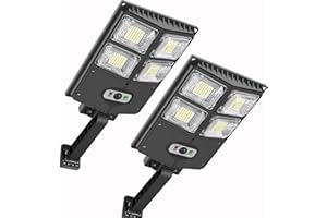 TFKK Solar Lights Outdoor, 6500K Solar Flood Lights Outdoor Motion Sensor with Remote Control, 3 Modes Waterproof Solar Lights for Outside, Yard, Garden, Path, Parking lot (2PCS)