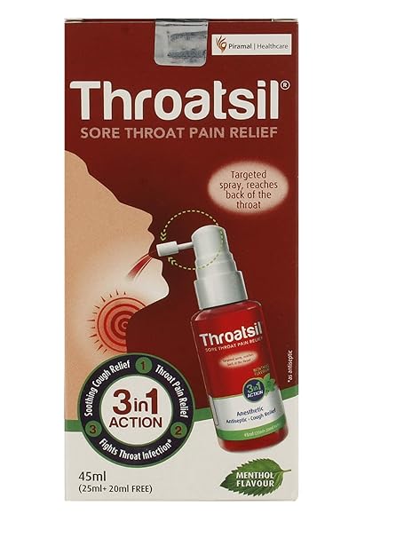 Buy Throatsil Sore Throat Pain Relief Spray 45 Ml Pack Of 2 Online At Low Prices In India Amazon In