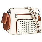 Crossbody Purse for Women, Medium Crossbody Bags, Multi Pocket Cross Body Bag Woman, PU Leather Women's Shoulder Handbags