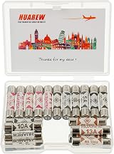 HUAREW Ceramic Tube Fuses 6.3x25mm 3A 5A 10A 13A 20 Pcs BS1362 Kit view 2