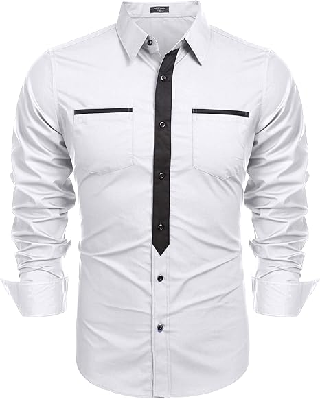 large slim fit shirts