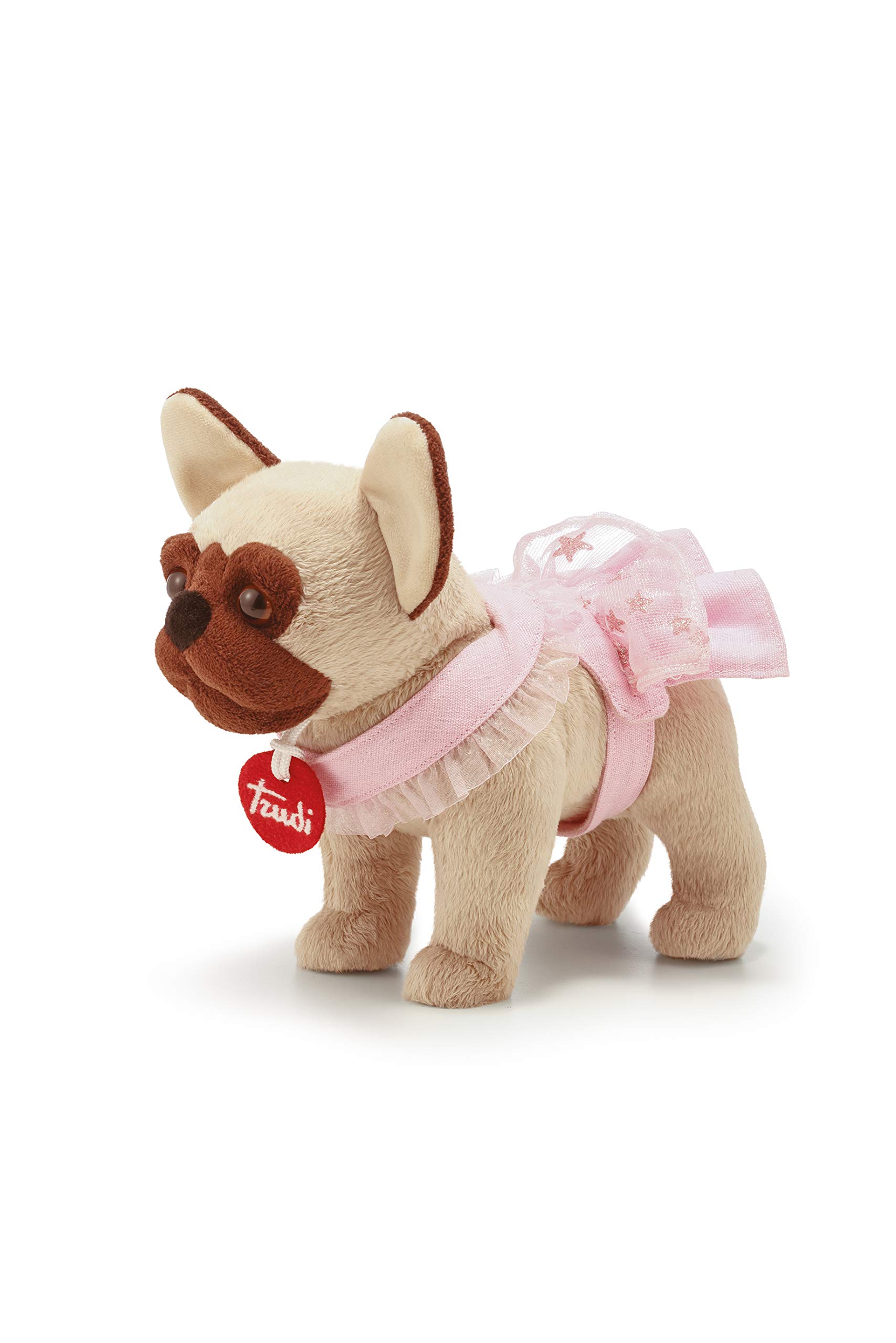 Trudi 29611 French Bulldog Miss Elegant Dress Plush Toy