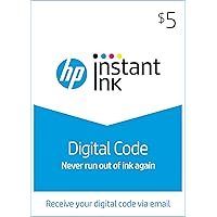 HP Instant Ink $5 Prepaid Code, use to enroll in HP Instant Ink, HPs Ink Delivery Service [Online Code]