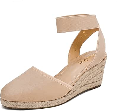thumbnail image 2 of DREAM PAIRS Women's Espadrille Wedge Sandals | 2.5 Inch Platform Summer Shoes 2 of 8