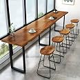 Amazon.com: Lebolna Industrial Solid Wood Bar Height Creative Live Edge ...