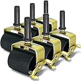 Bed Casters,Locking Swivel Bed Frame Wheels Roller,for Bed Replacement Part | Heavy Duty,Metal,Stem for Bed Frame Socket,for Furniture,Set of 6