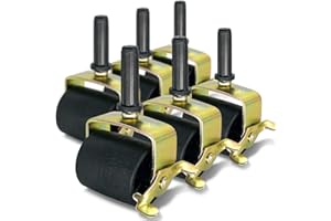 6PCS Bed Casters,Bed Frame Wheels,Bed Frame Rollers,Heavy Duty Locking Metal Swivel Casters for Bed Replacement Parts,Stem fo