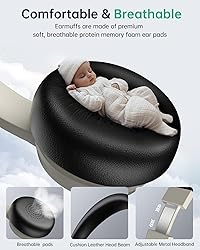 Wireless Headset with Mic for Work with AI Noise