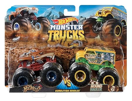 Hot Wheels Mattel FYJ64, Monster Truck, Demolition Doubles, Stile können variieren
