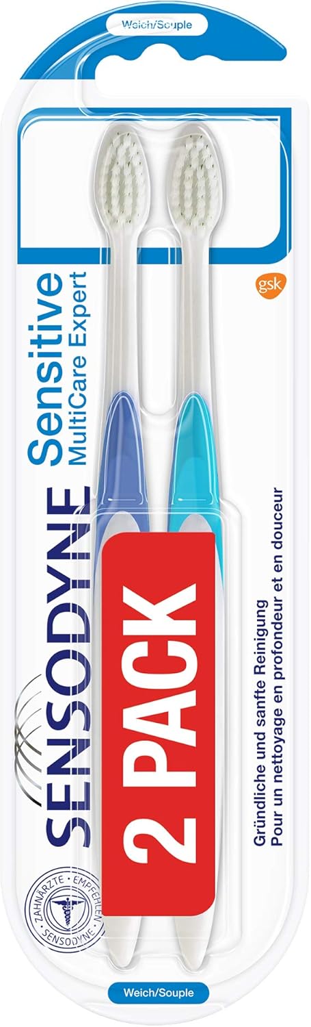 Sensodyne Sensitive MultiCare Expert - Cepillo de dientes (suave, especialmente diseñado para personas con dientes sensibles al dolor, 42 g)