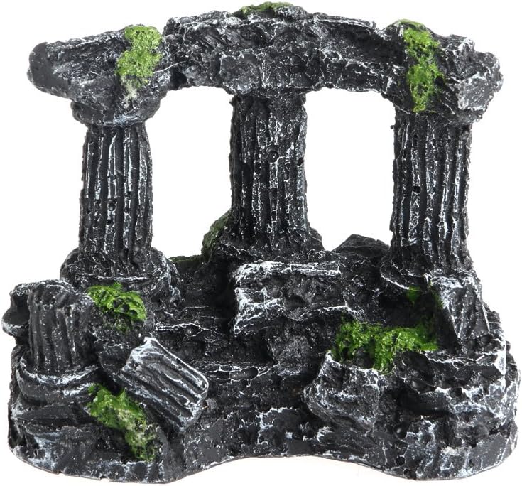 FKY Rome Square Stone Pillars Aquatic Ornament - Aquarium Decoration
