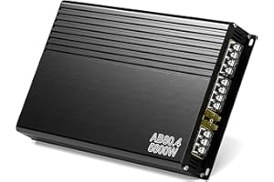4-Channel Car Audio Amplifier, 5800W 12V Stereo Audio Car Subwoofer, Compact Subwoofer AMP for Car Truck Vehicle Audio Enhanc