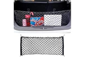 Envelope Style Cargo Net for Audi Q7/SQ7 2017-2024 2025, Stretchable Adjustable Elastic Rear Trunk Storage Net Heavy Duty Nyl