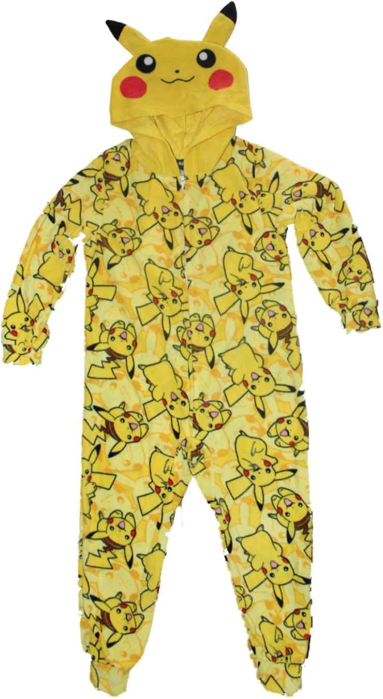 Pokemon Pikachu Boys Union Suit Pajamas 416 (L (10/12)) Clothing