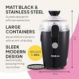Fridja f800 Automatic Citrus Juicer Machine 50W 400ml Black Stainless view 6