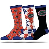 Strideline Mens NCAA Dress Socks- The Executive 3 Pack-One Size Fits Most