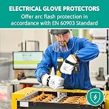Ansell ActivArmr 96-002 Electrician Leather Glove Protectors Size M view 6