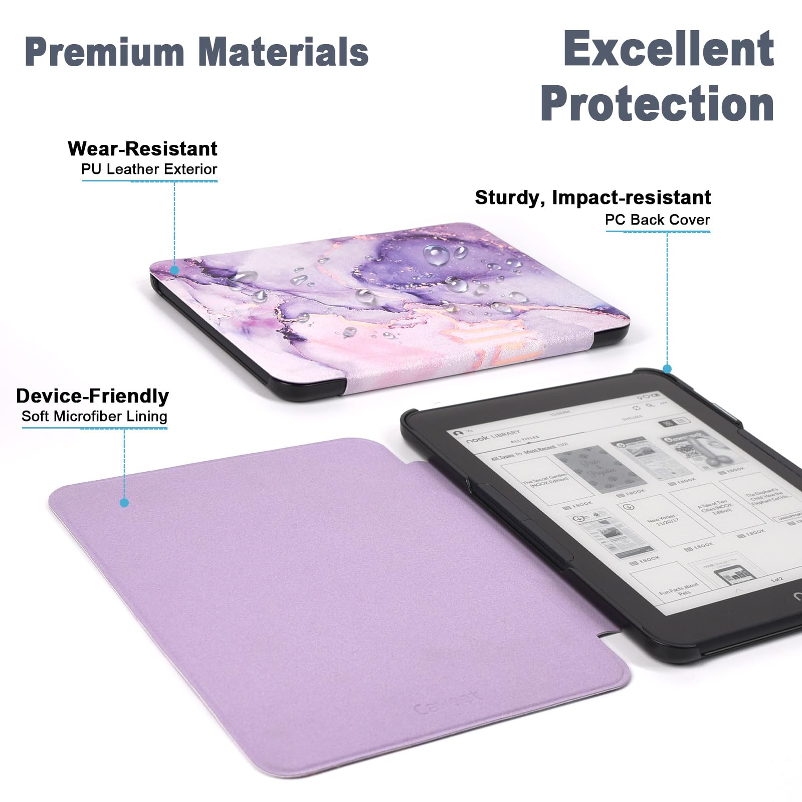 Caweet Case for Nook GlowLight 4 Plus 7.8