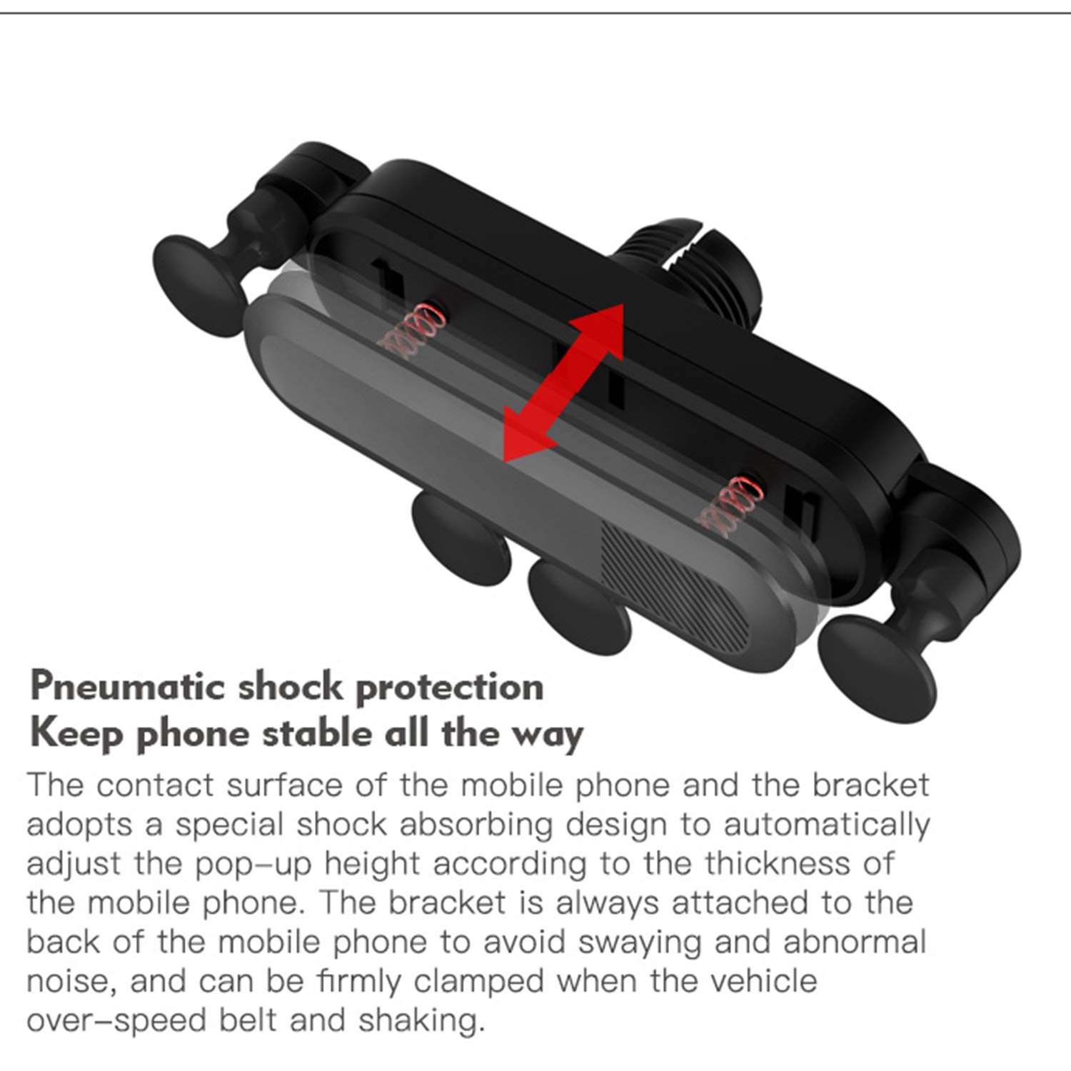 ZXK CO Car Phone Mount, Universal Smartphone Car Air Vent Mount Phone Holder Cradle Super Clamping Stable for iPhone 11 iPhone Xs XS Max X 8 Plus 7 Plus 6 Plus Samsung LG Sony GPS Tablets