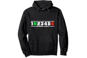 EYDE 1N23456 Motorcycle Shift Biker Motorcyclist Pullover Hoodie