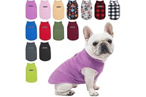 BEAUTYZOO Dog Fleece Vest Sweater Winter Jacket for Small and Medium Dogs with D-Ring Leash Cold Weather Coat Hoodie for XS S M Dogs Boy or Girls