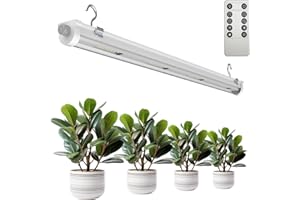 SANSI Grow Lights for Indoor Plants, 25W Plant Lights for Indoor Growing, 2FT 4000K Full Spectrum, T8 LED Grow Light Strips w
