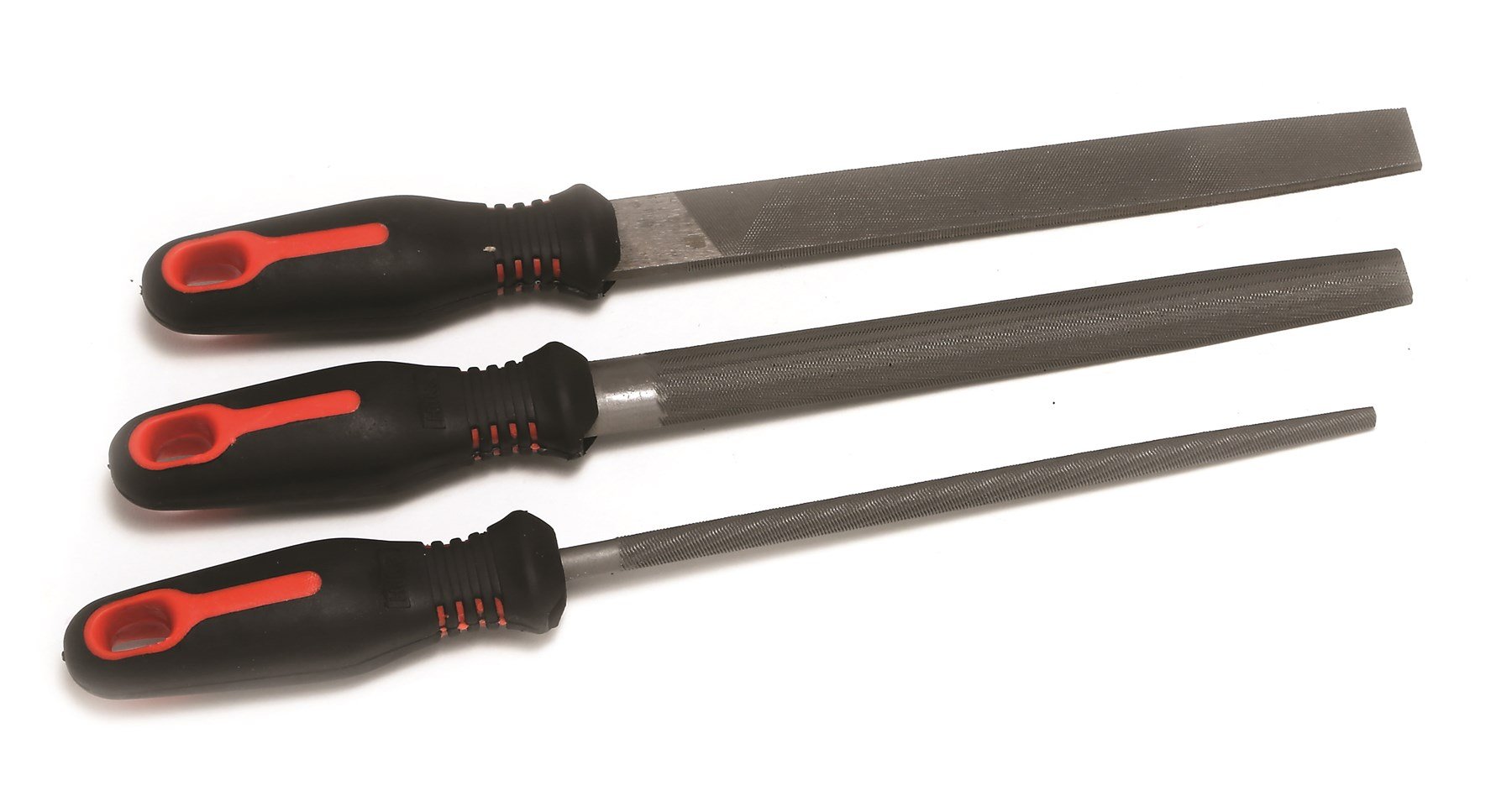 Hilka 69800003 3PC Engineers File Set, Black/Silver, 8"