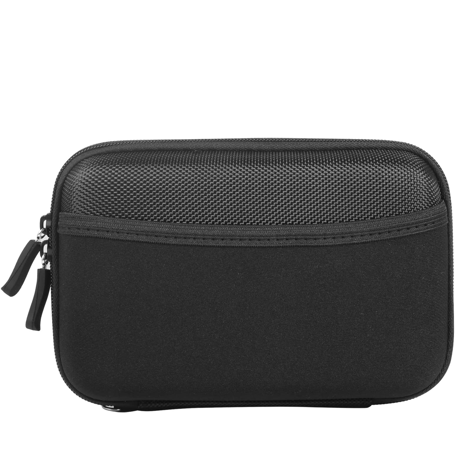 Yinoinge Nylon Hard Shell James Diabetes Compact Case for Glucose Meter Test Strips Lancing Device. (Black)