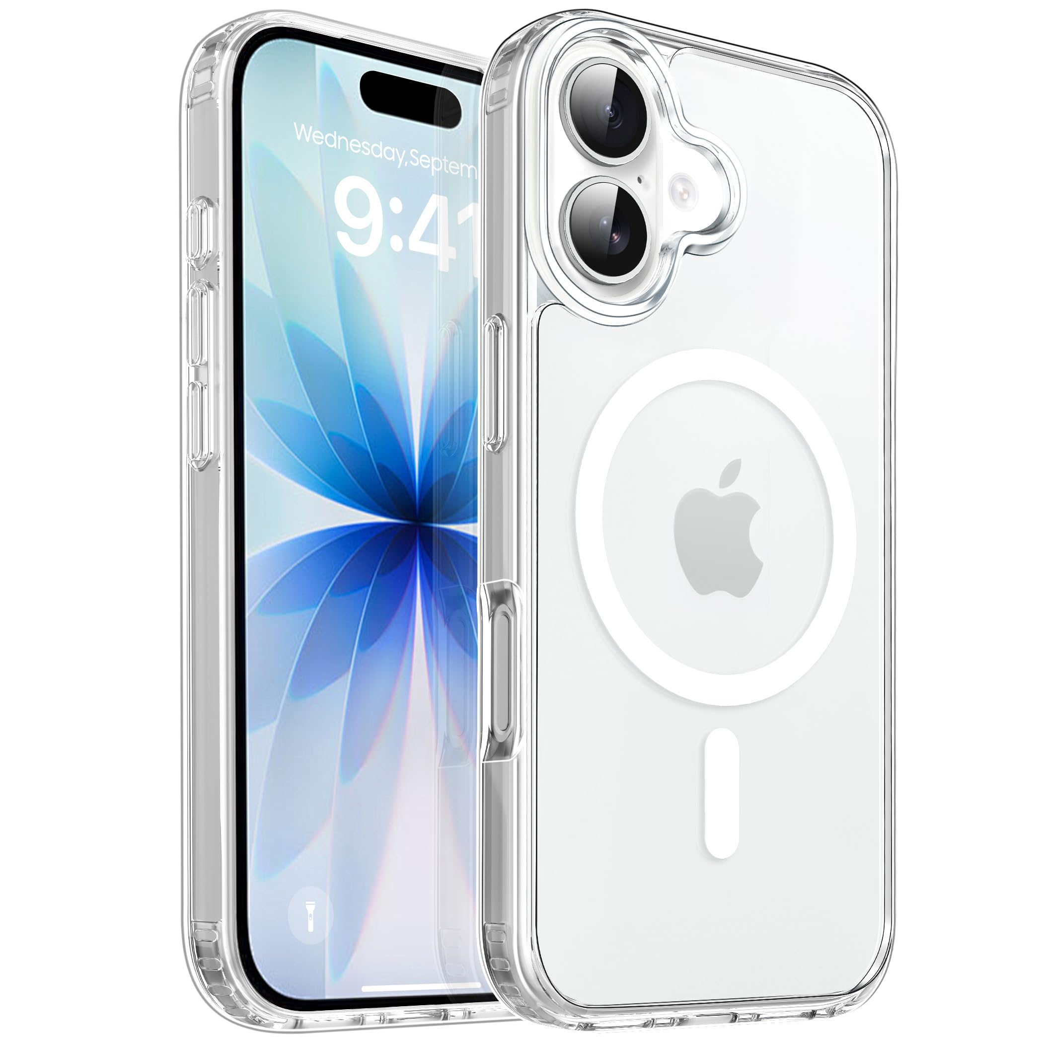 Photo 1 of CACOE Magnetic Case for iPhone 17 6.3 inch-Compatible with MagSafe & Magnetic Car Phone Mount,Not Yellowing Anti-Scratch (Clear)