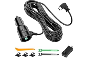 Range Tour Dash Camera Car Charger, Mini USB and Micro USB Interfaces, Driving Recorders Power Cord Universal Car Adapter Pow