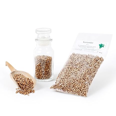 Koriander ganz, Coriander, Koriander Samen, Koriander Würze, Koriandersaat, Naturgewürz, Curry Gewürz glutenfrei, 40g