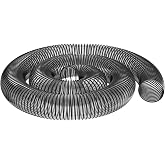 Leaf Vacuum Dust Collection Hose 8 In x 8 FT PVC Flexible Leaf Vac Hose | Grass Catcher Bagger Hoses Replacement DR Agri-Fab Etc Most Brands Lawn Leaf Blowers Hose