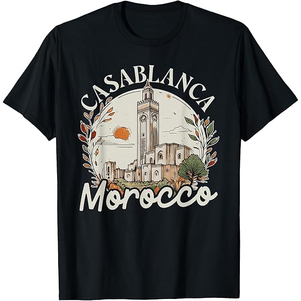 Amazon.com: Casablanca Skyline T-Shirt : Clothing, Shoes & Jewelry