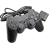Wired Controller Double Shock For Playstation 2 PS2 Black