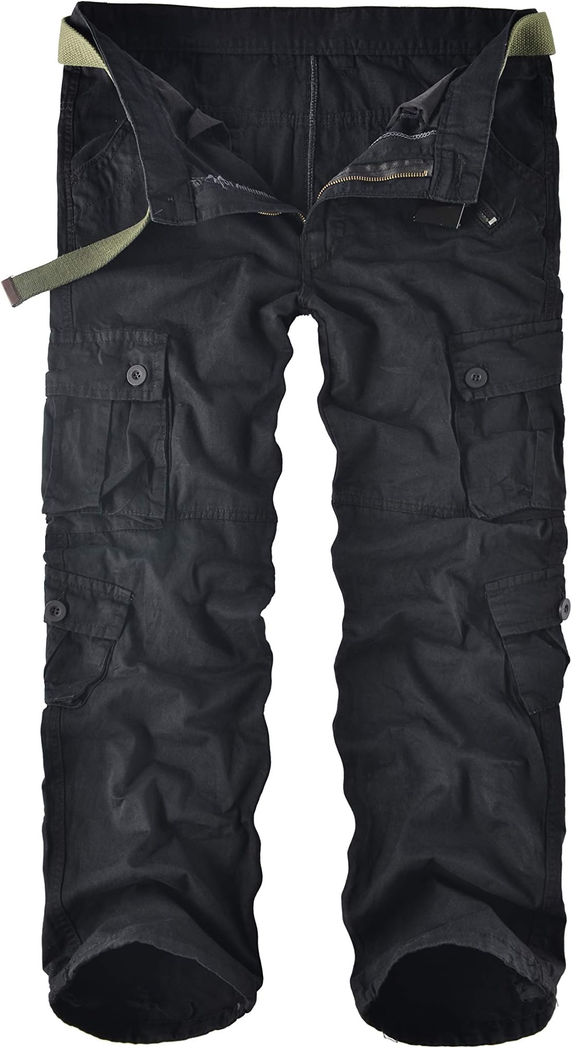 Leward Men's Cotton Casual Military Army Cargo Camo Combat Work Pants with 8 Pocket