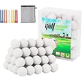 50 Packs Foam Golf Practice Balls - Realistic Feel and Long Lasting Limited Flight - Soft for Indoor or Outdoor Training, Mul