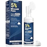 Minoxidil 5% Foam for Men Hair Growth Foam Suitable for Hair Thinning Receding Hairline and Hair Loss to Hair Regrowth Get Thicker Fuller Hair 1 Bottles 2.11 Ounces Each