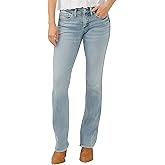 Silver Jeans Co. Women's Britt Low Rise Curvy Fit Slim Bootcut Jeans
