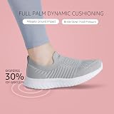 HKR Slip On Trainers Womens Memory Foam Lightweight Grey UK 5 view 8