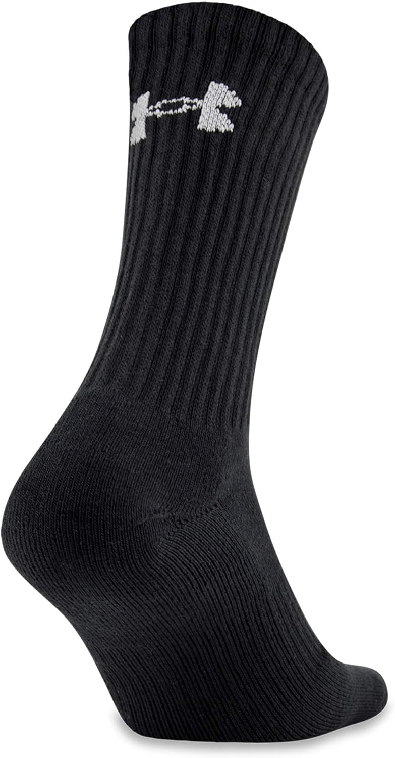 Under Armour Adult Charged Cotton 2.0 Crew Socks, 6-Pairs: Clothing