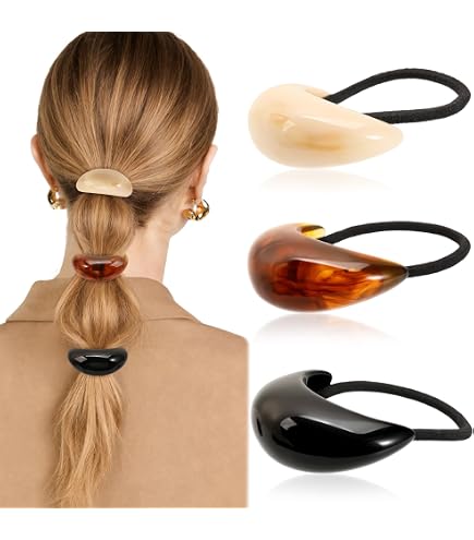 Amazon.com: Oribe Geometric Gold Plated Metal Pony : Beauty  display picture 1