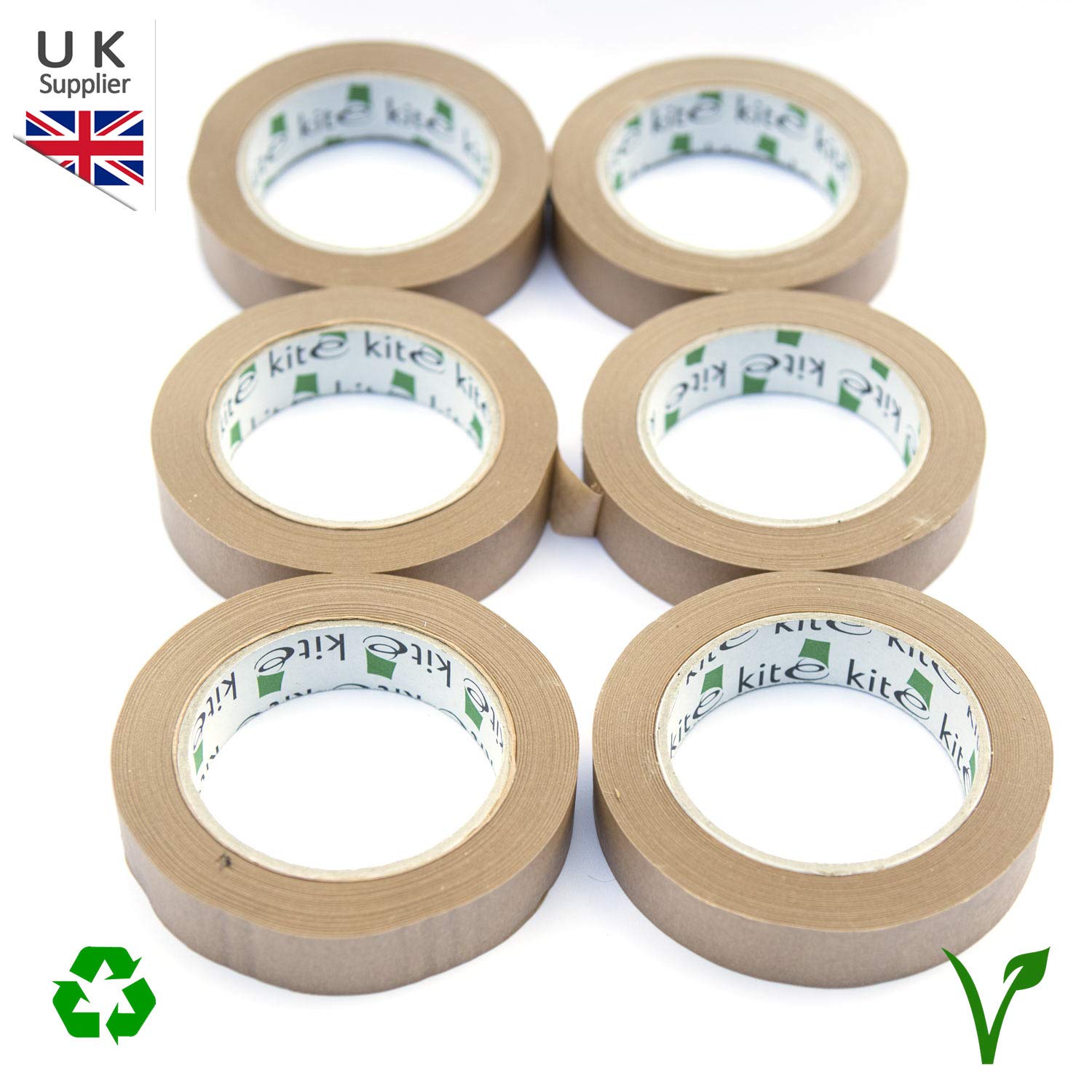 6X 25mm x 50m Framer's Tape Brown Masking Tape, SelfAdhesive Kraft