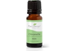 Plant Therapy Citronella Essential Oil 10 mL (1/3 oz) 100% Pure, Undiluted, Citronella Oil for Aromatherapy, Diffuser, Candle Making, Skin Care, Outdoors, Therapeutic Grade