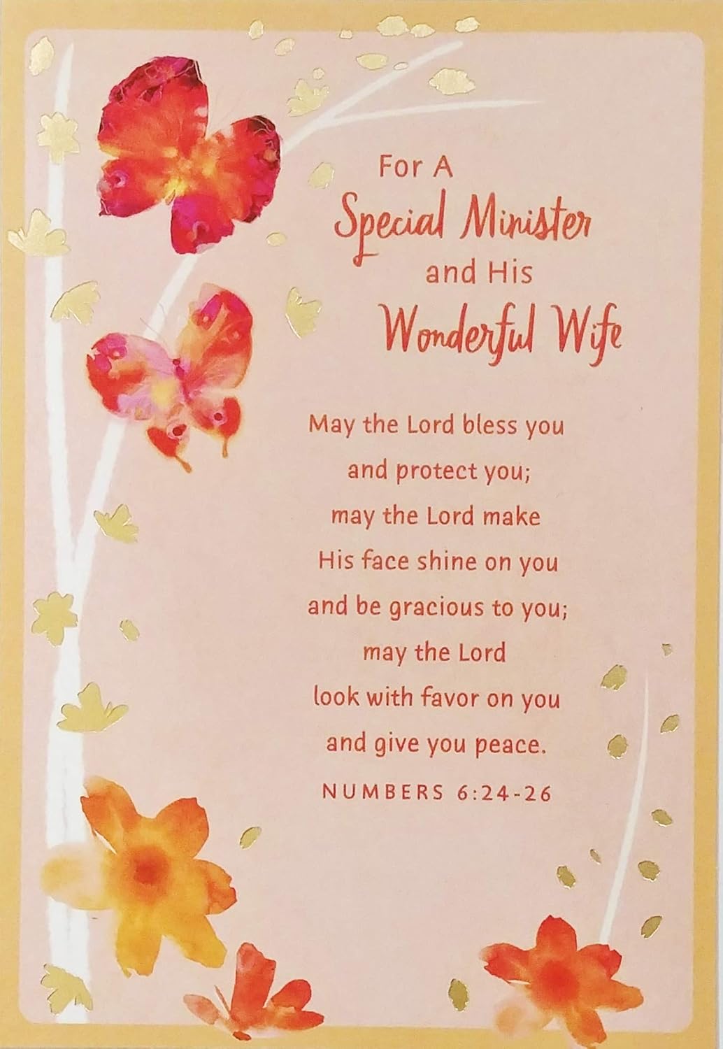 Amazon Com For A Special Minister And His Wonderful Wife Appreciation Greeting Card Thank You For Your Faithful Service And For Allowing The Love Of Christ To Shine Through You Both