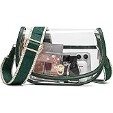 Wuflyover Clear Crossbody Bag Stadium Approved for Women，clear Bags for Stadium Events,clear Purse for Concerts
