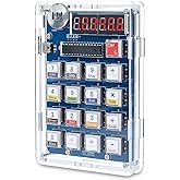 MiOYOOW 6-Digit DIY Calculator Kit, USB/Battery Powered Calculator Soldering Practice Kit with Resistance Value Measurement, Practical Electronics Projects for School Learning and Home Office Use