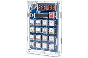 MiOYOOW 6-Digit DIY Calculator Kit, USB/Battery Powered Calculator Soldering Practice Kit with Resistance Value Measurement, Practical Electronics Projects for School Learning and Home Office Use